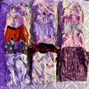 6-9 months baby girl sleepers (20 bundle)